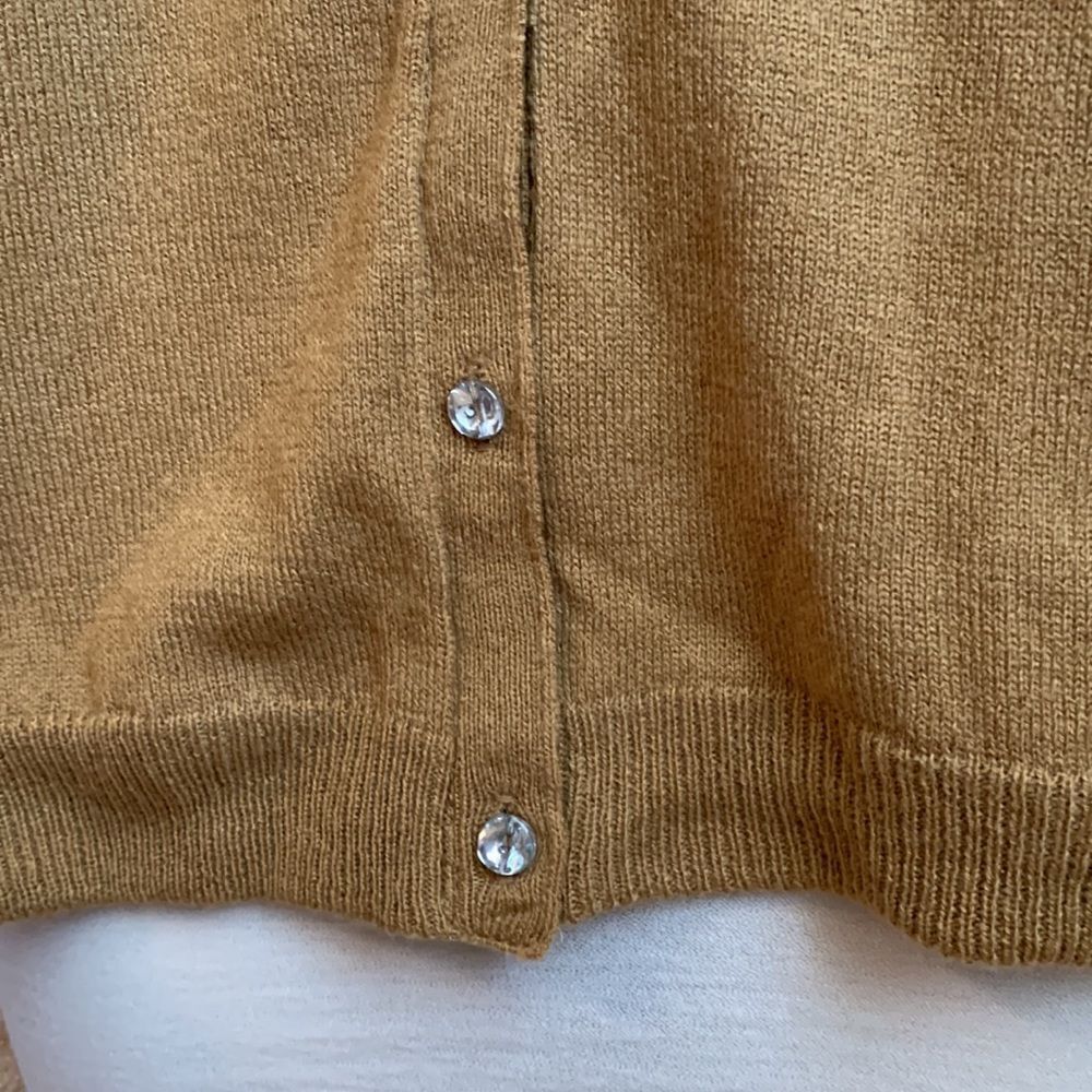Susan Graver Style QVC Lined Sweater Top Button Down Cardigan M Brown - Picture 5 of 11